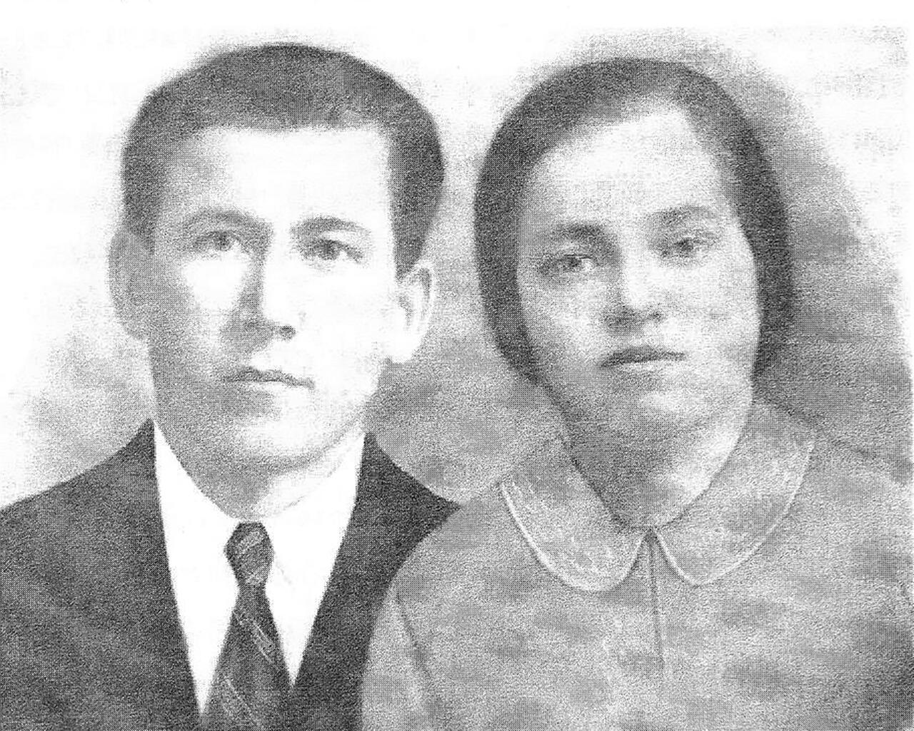 Родители Павла Семёновича (скорее всего, что в первые дни после свадьбы)