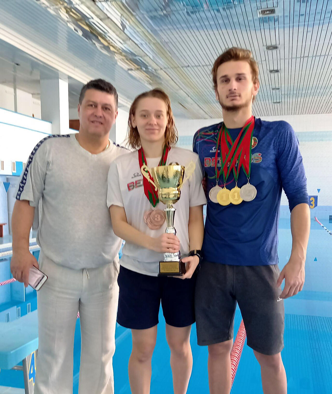 Рафаэля Шарапова со своими воспитанниками-чемпионами