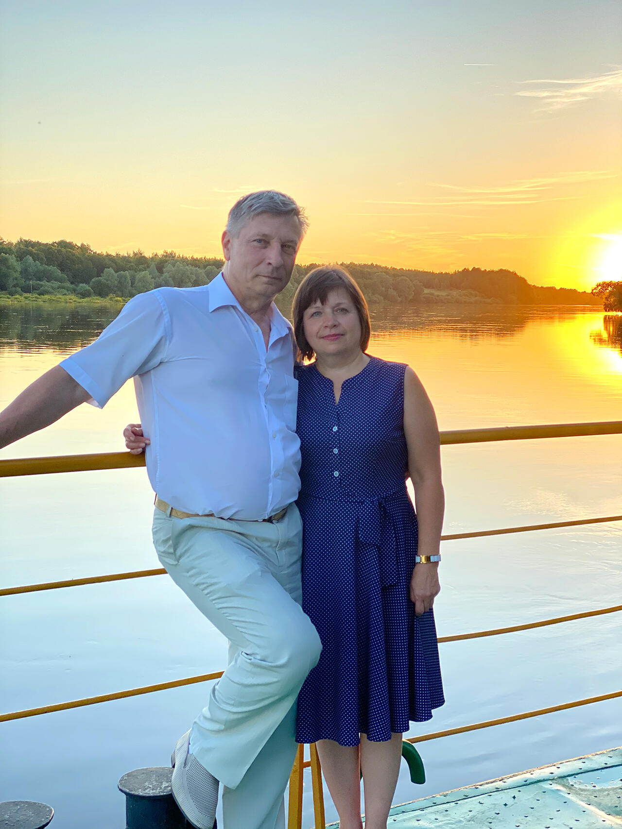 С женой Еленой Николаевной