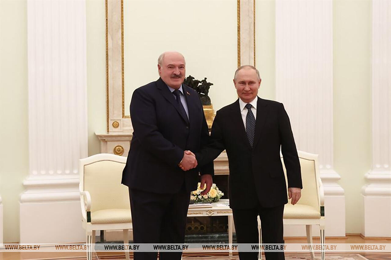 Александр Лукашенко и Владимир Путин