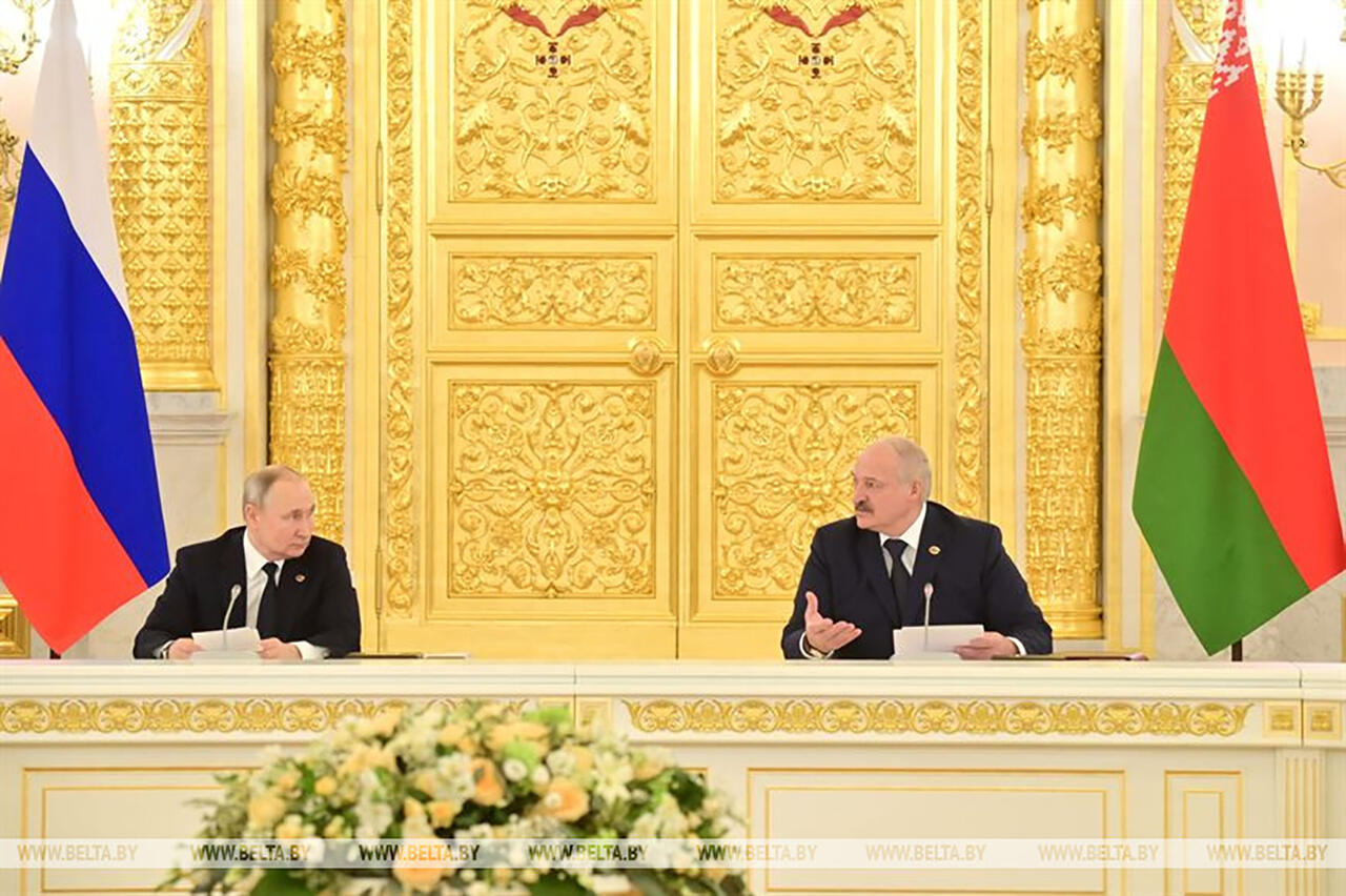 Владимир Путин и Александр Лукашенко